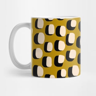 Dark Mustard Colour Spotty Pattern Mug